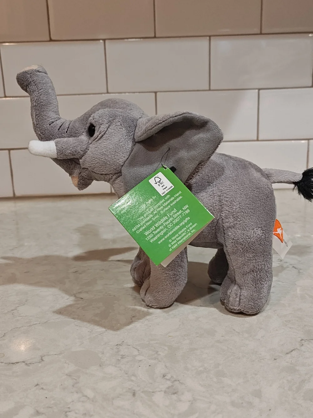 Wild Republic Elephant Trunk SOUND Stuffed Animal Realistic 8